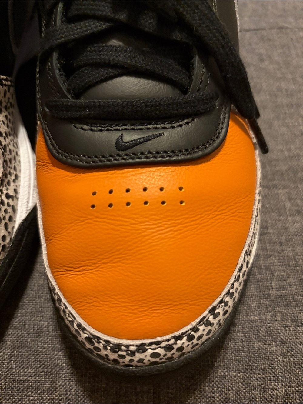 Nike Book 1 NAS Men’s Black, Orange & White Low-Top Sneakers/Speckled Panels - Picture 13 of 15